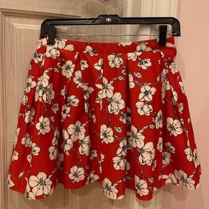Forever 21 floral mini skirt